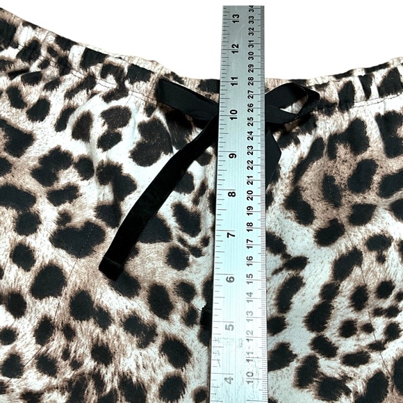 BEDHEAD 100% Organically Grown Cotton Flannel Leopard Print Pajamas US Sz S - Picture 12 of 16